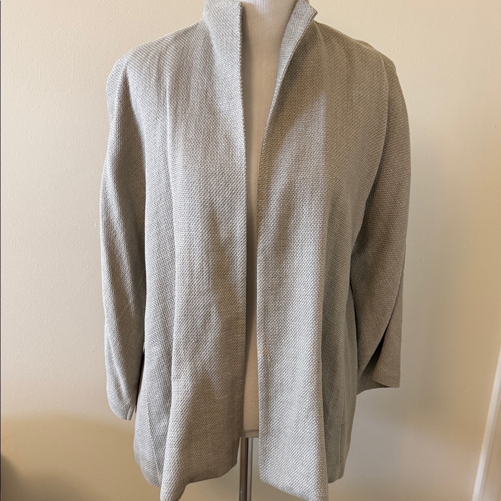 Gray Open Front Jacket - image 1